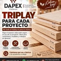 Triplay para proyectos